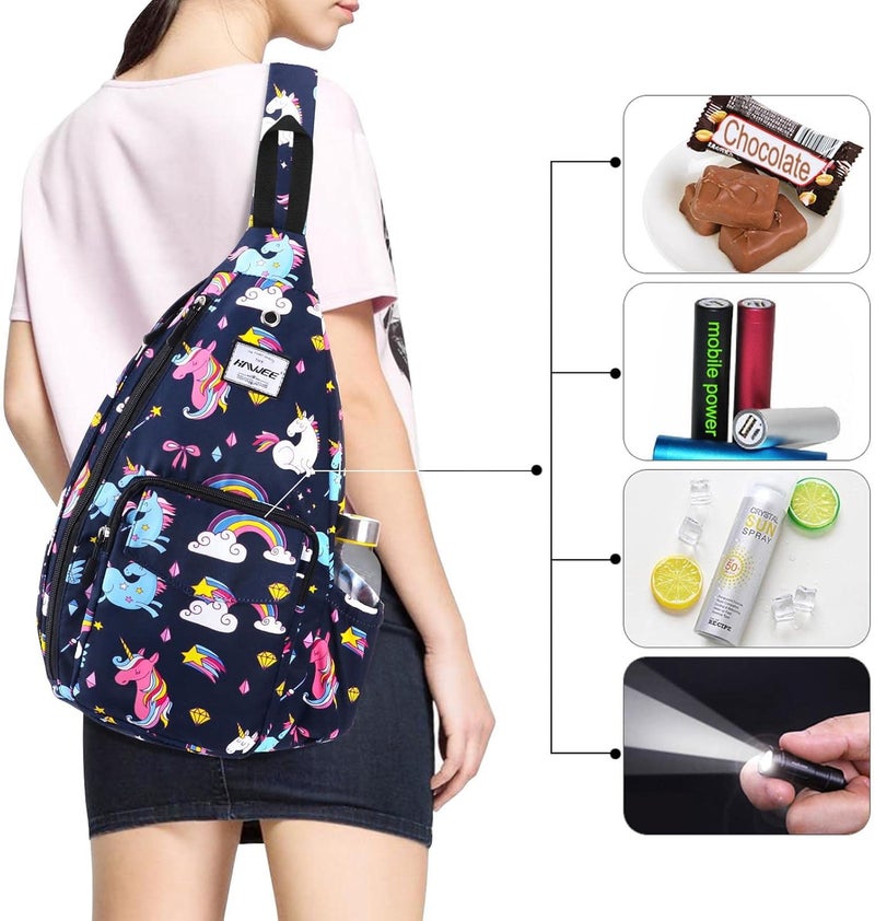 HAWEE Backpack Sling for Women Anti-Water Crossbody Bag Inclined Adjustable Pack | Casual, Adjustable Strap, Water Repellent, for Travel/Sport - Image 3